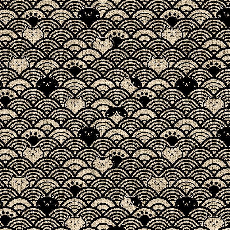 Wagara - Traditional Japanese Patterns - Dobby - Oxford Cotton - 50cm