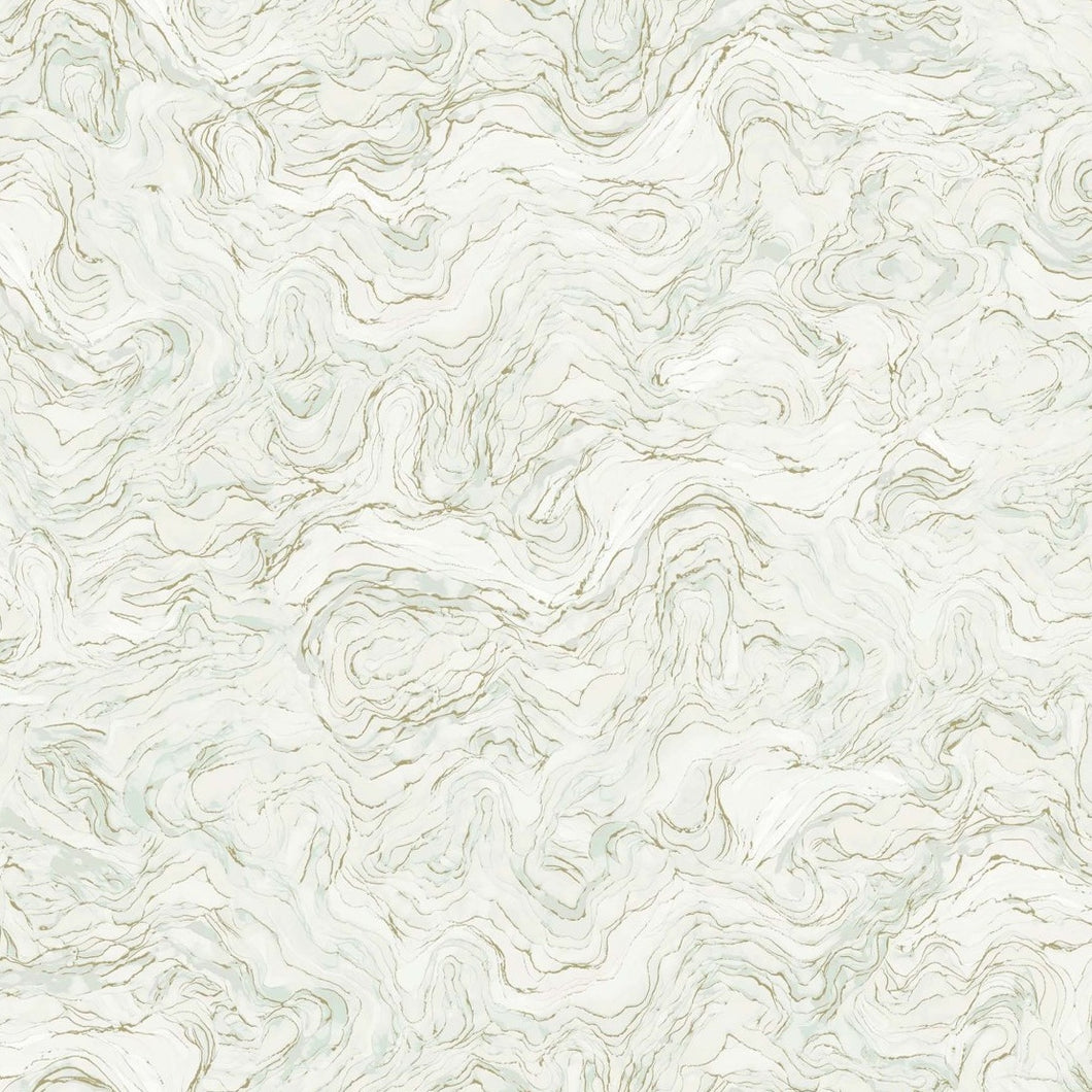 Midas Touch - Wave Texture - Sage - 50cm