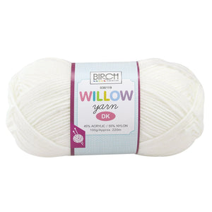Willow Yarn - 01 - White - 8ply