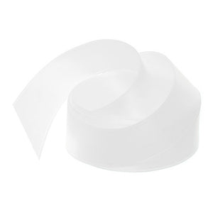 Ribbon - Double Polyester Satin - 25mm Wide - White - 50cm