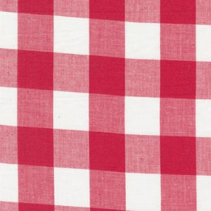 Panache Wovens - White Red - Gingham - 50cm