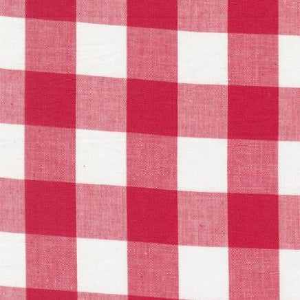 Panache Wovens - White Red - Gingham - 50cm