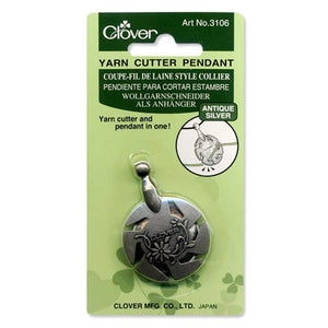 Yarn Cutter Pendant - Antique Silver