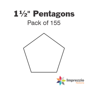 Paper Pieces - 1 1/2" Pentagons