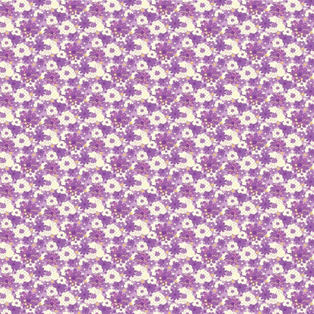 Lawn - Abstract Florals - Mauve - 57