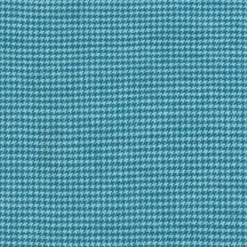 Primo Plaids - Blue Ice - Houndstooth - Teal - Flannel - 50cm
