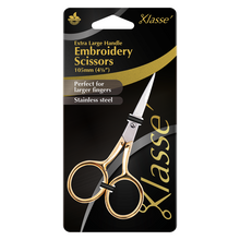 Load image into Gallery viewer, 4 1/8&quot; Extra Large Handle Embroidery Scissors
