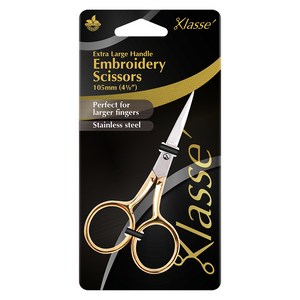 4 1/8" Extra Large Handle Embroidery Scissors