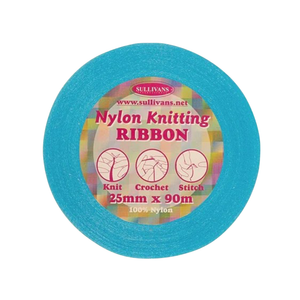 Nylon Knitting Ribbon - Aqua