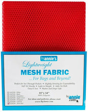Load image into Gallery viewer, Lightweight Mesh Fabric 18&quot; x 54&quot; - Atom Red
