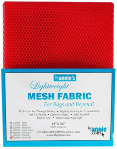 Lightweight Mesh Fabric 18" x 54" - Atom Red