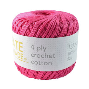 Crochet Cotton - Berry - 4ply
