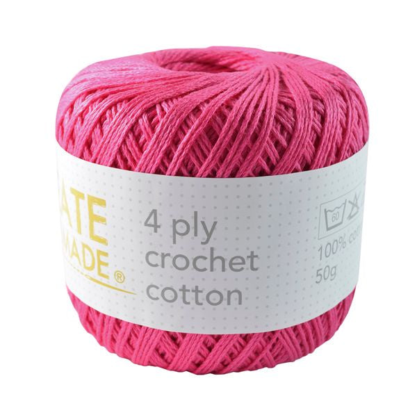 Crochet Cotton - Berry - 4ply