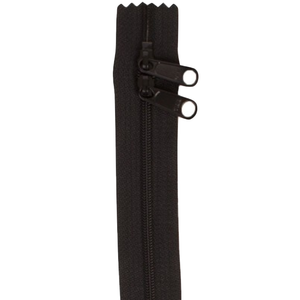40" Handbag Zip - Double-slide - Black