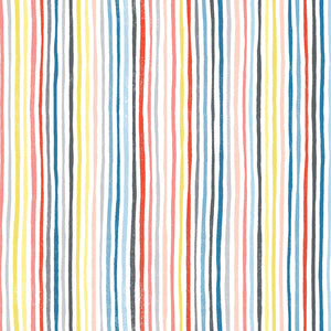 Can Animals Count? - Handprinted Stripe - Multi - 50cm