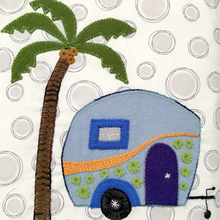 Load image into Gallery viewer, Pre-Cut Wool Appliqué Kit - Caravan - Blue
