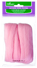 Load image into Gallery viewer, Natural Wool Roving - Pink
