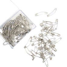 Load image into Gallery viewer, 100 x Curved Safety Pins 38mm

