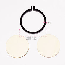 Load image into Gallery viewer, Black Miniature Embroidery Hoop Pack
