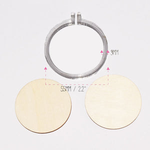 Clear Miniature Embroidery Hoop Pack