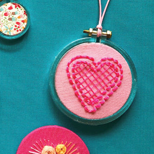 Clear Miniature Embroidery Hoop Pack