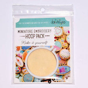 White Miniature Embroidery Hoop Pack