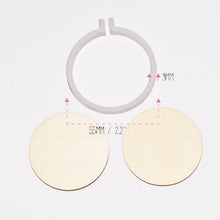 Load image into Gallery viewer, White Miniature Embroidery Hoop Pack
