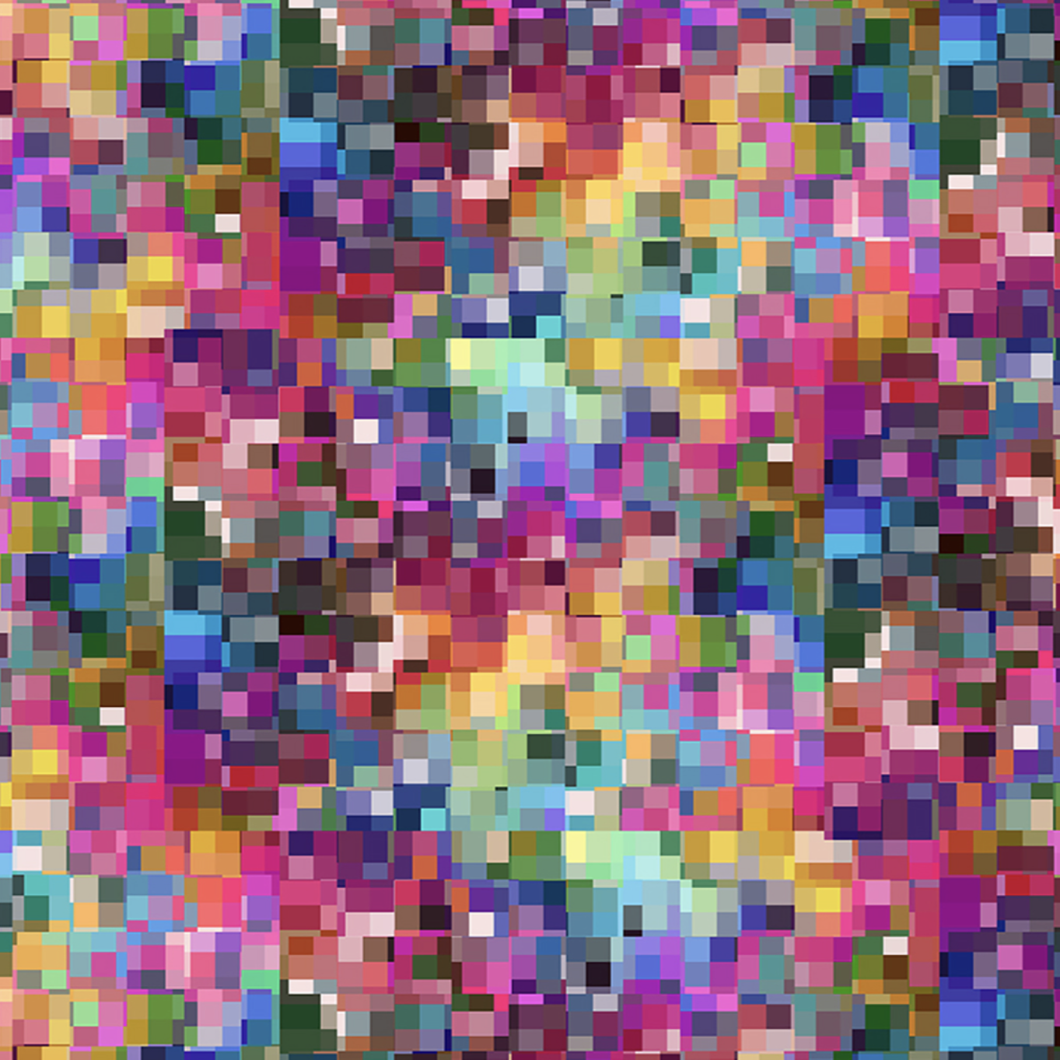 Divine Nature - Digital Mosaic - Multi Color - 50cm