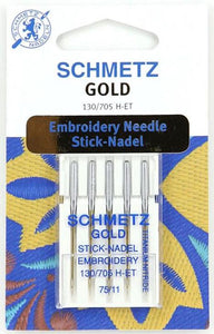 Gold Embroidery Needle - 130/705 H-ET 75/11