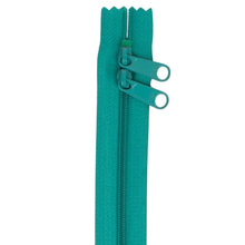Load image into Gallery viewer, 30&quot; Handbag Zip - Double-slide - Emerald
