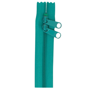 40" Handbag Zip - Double-slide - Emerald