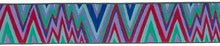 Load image into Gallery viewer, Flame Stitch Trim - Blue Purple - 50cm
