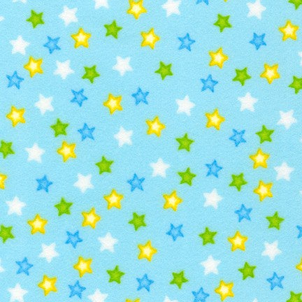 Time Well Spent - Flannel - Blue Stars - 50cm