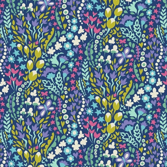 Eden - Flower Blanket - Periwinkle - 50cm
