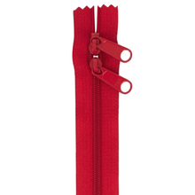 Load image into Gallery viewer, 30&quot; Handbag Zip - Double-slide - Hot Red
