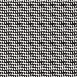 Checkered Elements - Houndstooth - Onyx - 50cm
