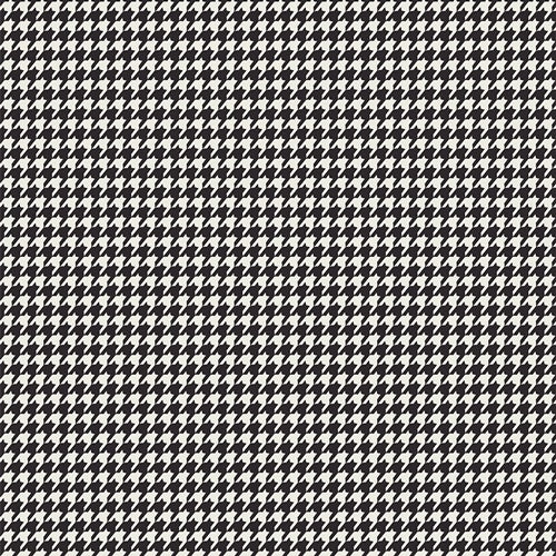Checkered Elements - Houndstooth - Onyx - 50cm