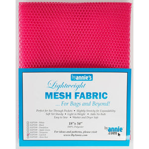 Lightweight Mesh Fabric 18" x 54" - Lipstick