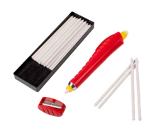 Load image into Gallery viewer, Mechanical Chalk Pencil 2mm plus Leads White
