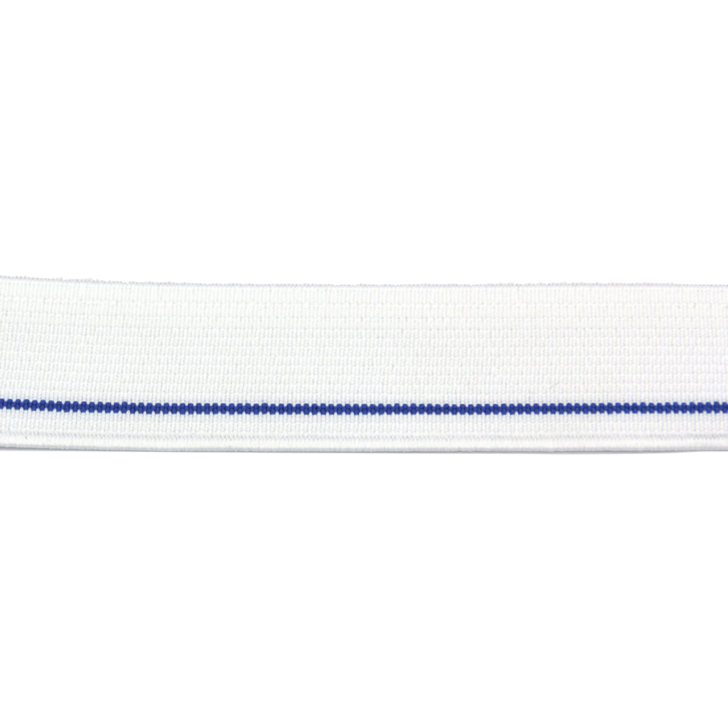 Men's Underwear Elastic - White with Blue Line - 50cm