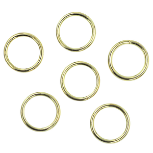 Metal Rings - 25mm - Gold