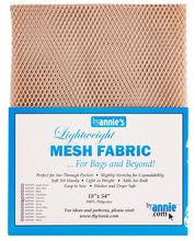Load image into Gallery viewer, Lightweight Mesh Fabric 18&quot; x 54&quot; - Natural
