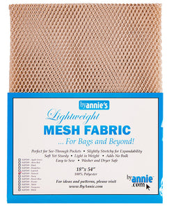 Lightweight Mesh Fabric 18" x 54" - Natural