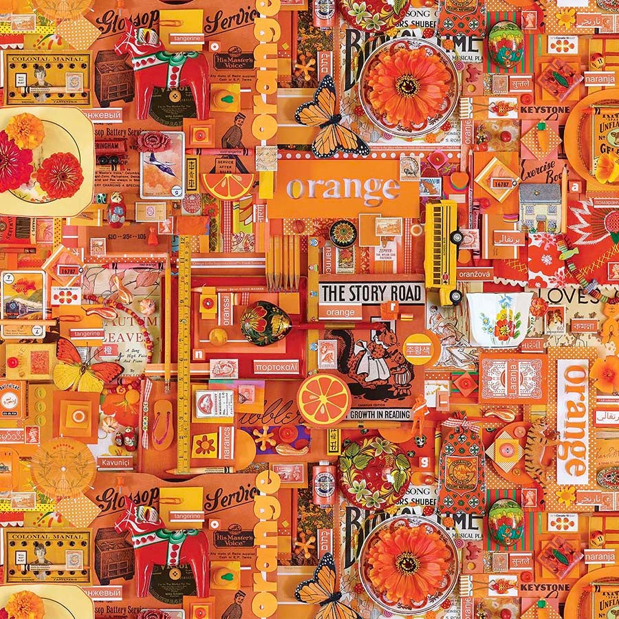 Color Collage - Orange - 50cm