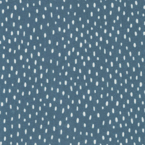 Cozy Cotton Flannel - Over The Moon - Blueberry - 50cm