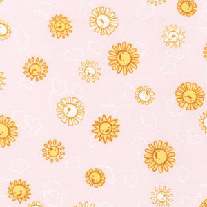 Cozy Cotton Flannel - Over The Moon - Pearl Pink - 50cm