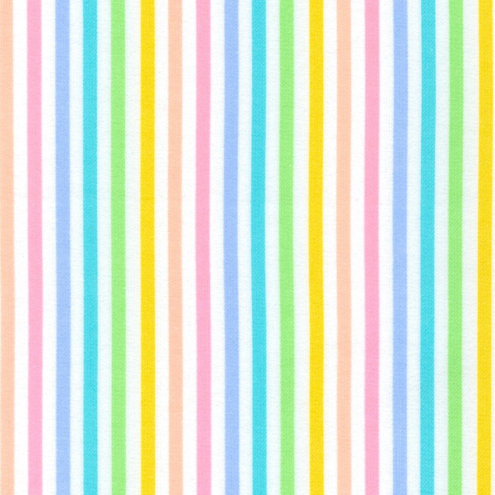 Cozy Cotton Flannel - Stripe - Pastel - 50cm