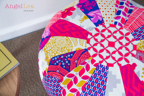 Patchwork Pouf - Physical Pattern – The Patchwork Pear