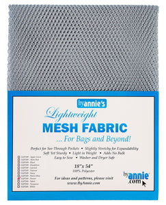 Lightweight Mesh Fabric 18" x 54" - Pewter