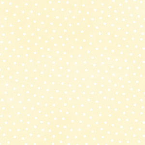 Little Lambies Woolies Flannel - Polka Dots - Light Yellow/White - 50cm